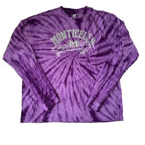 Ohiopyle Purple Tie Dye Monticello M Legendary Long Sleeve Tee Size XL